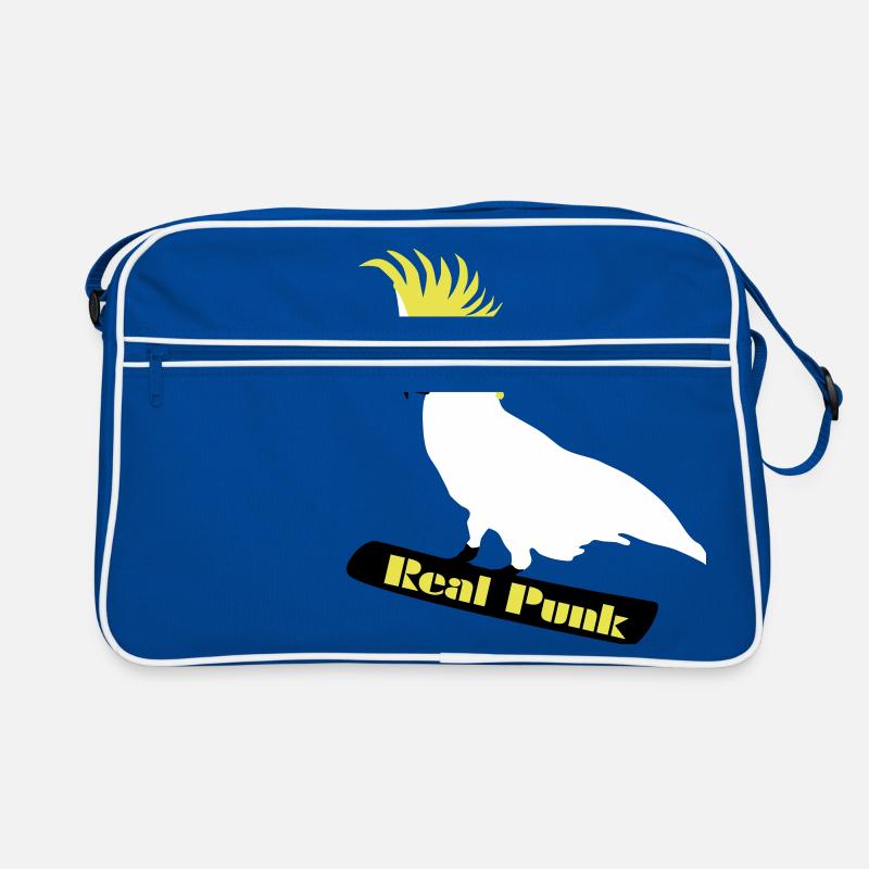 Real Punk, cockatoo, parrot, bird Retro Bag