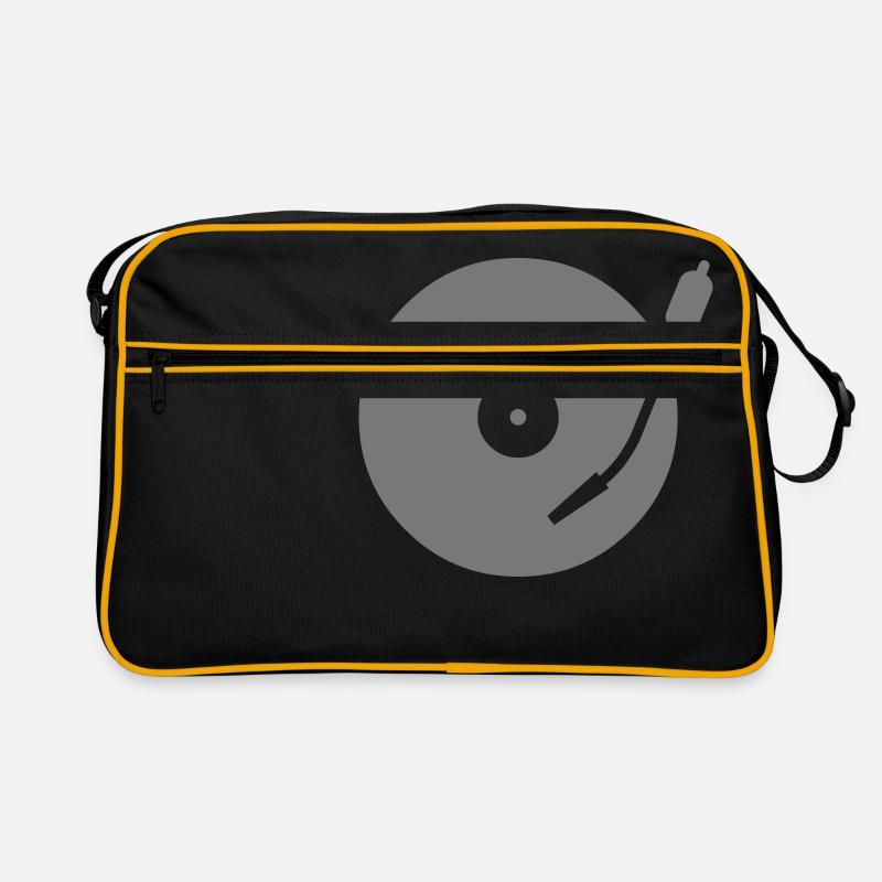 turntable - Retro Tasche - Schwarz/Gold