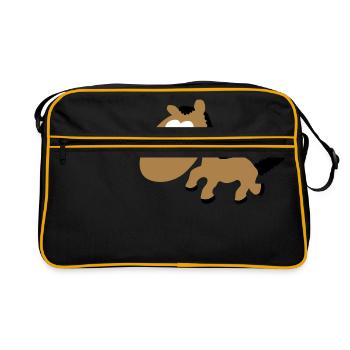 Pony équitation Rider - Sac Retro - noir/or - Devant