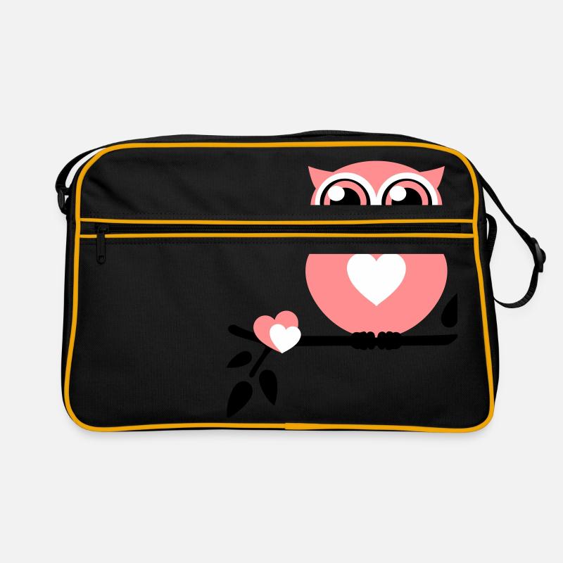 Eule Love Retro Tasche