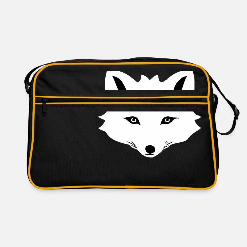 Renard arctique de dessin animé Sac Retro