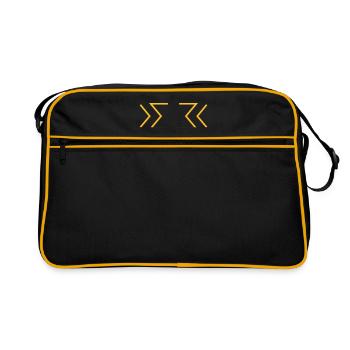 GREEK - Retro Bag - black/gold - Front