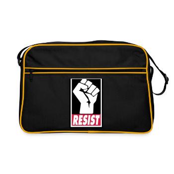 RESIST - Retro Bag - black/gold - Front