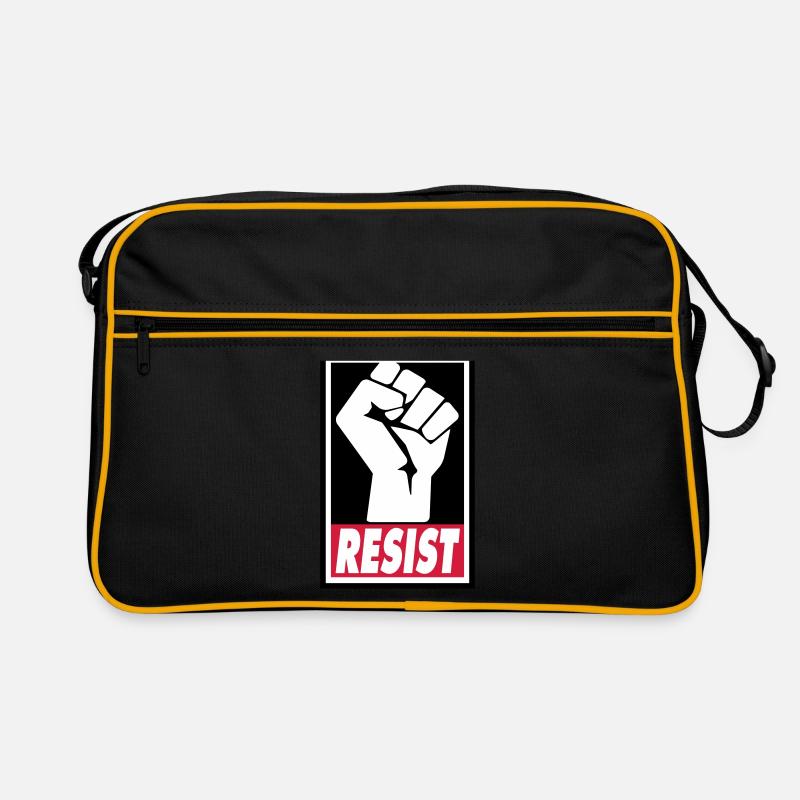 RESIST - Retro Bag - black/gold