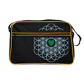 flower of Life - Retro Bag - black/gold - Front