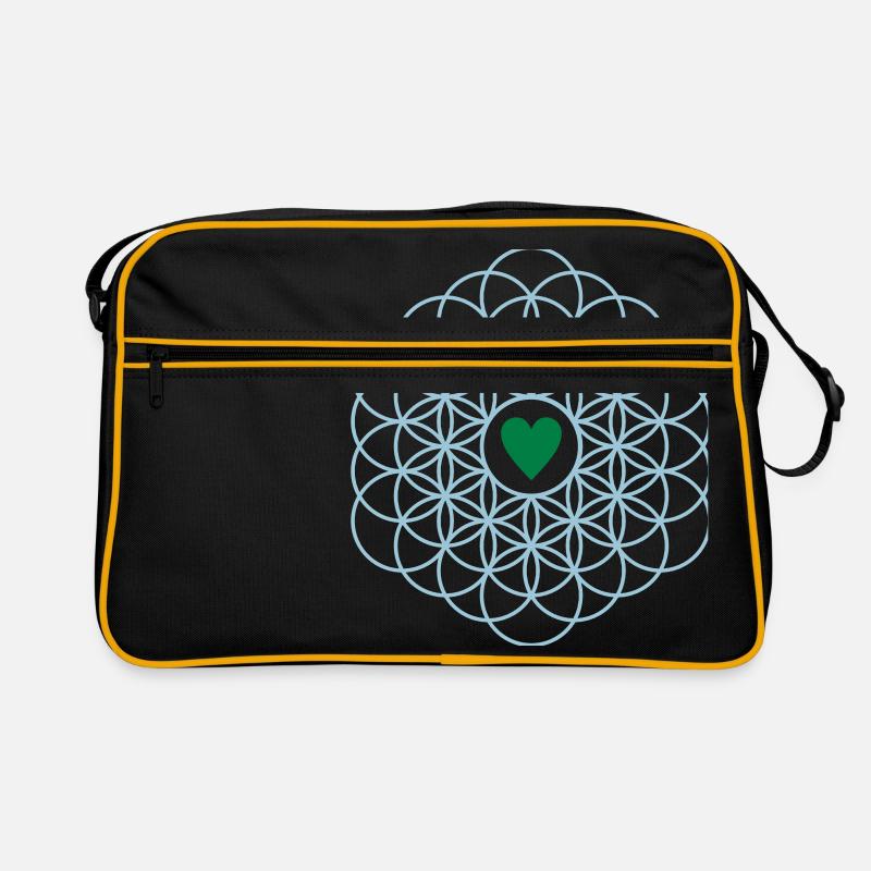 Blume des Lebens Retro Tasche