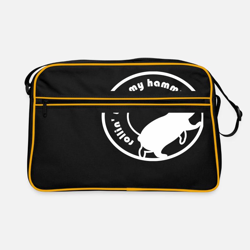 Rollin 'With My Hammy "Hamster-Rad" Retro Tasche