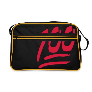 100 - Sac Retro - noir/or - Devant