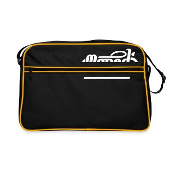 Moped Kids / Mopedkids (V1) - Retro Tasche - Schwarz/Gold - Vorne