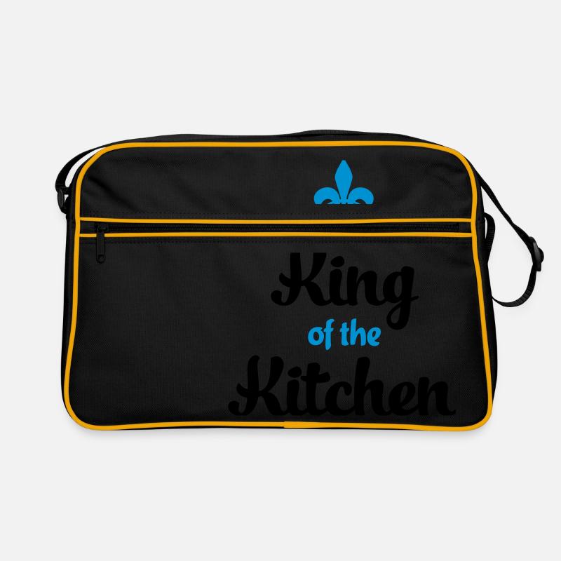Kochen - Retro Tasche - Schwarz/Gold