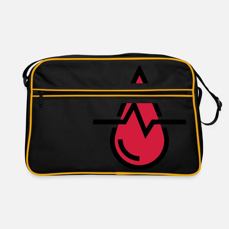 Blutdruck Blut, Blutstropfen Retro Tasche