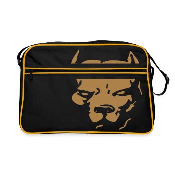 Pit bull - Retro Bag - black/gold - Front