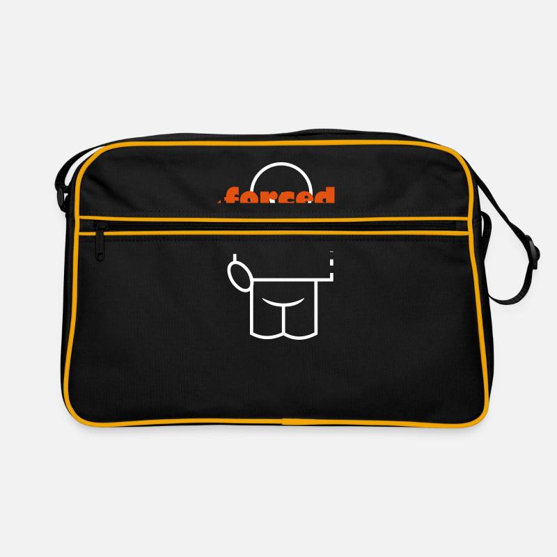 forced to work (b, 1c) Retro Tasche