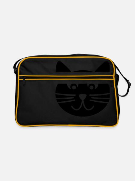 Cat - Retro Bag - black/gold - Front