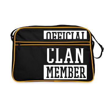 Official Clan Member - Retro Bag - black/gold - Front