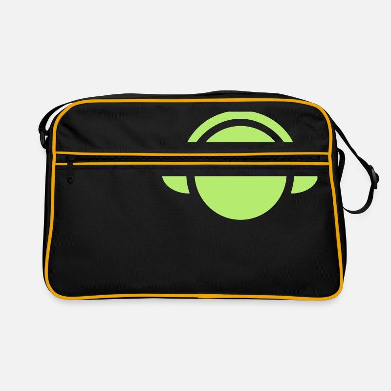 dj head kopf kopfhörer techno electro elektro Retro Tasche