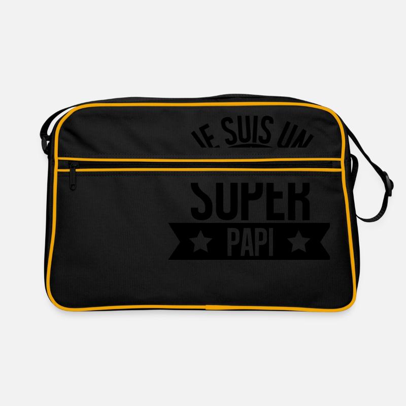 je suis un super papi Sac Retro