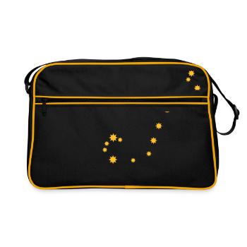 Star sign Scorpio Zodiac Night Star Starlight - Retro Bag - black/gold - Front