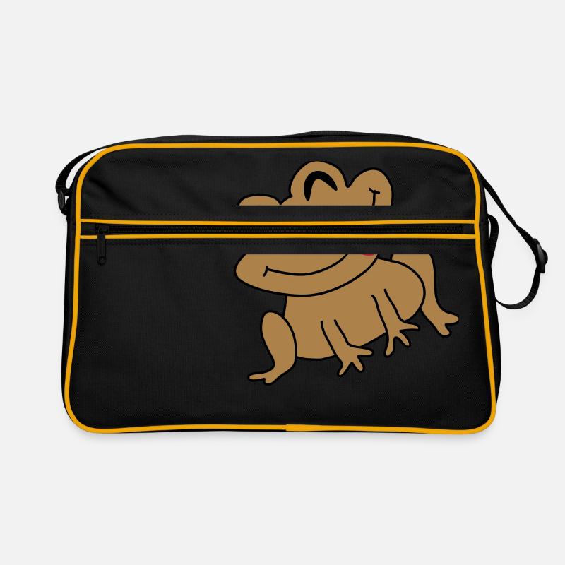 Frog Idea Happy Cartoon Kids Gift Retro Bag