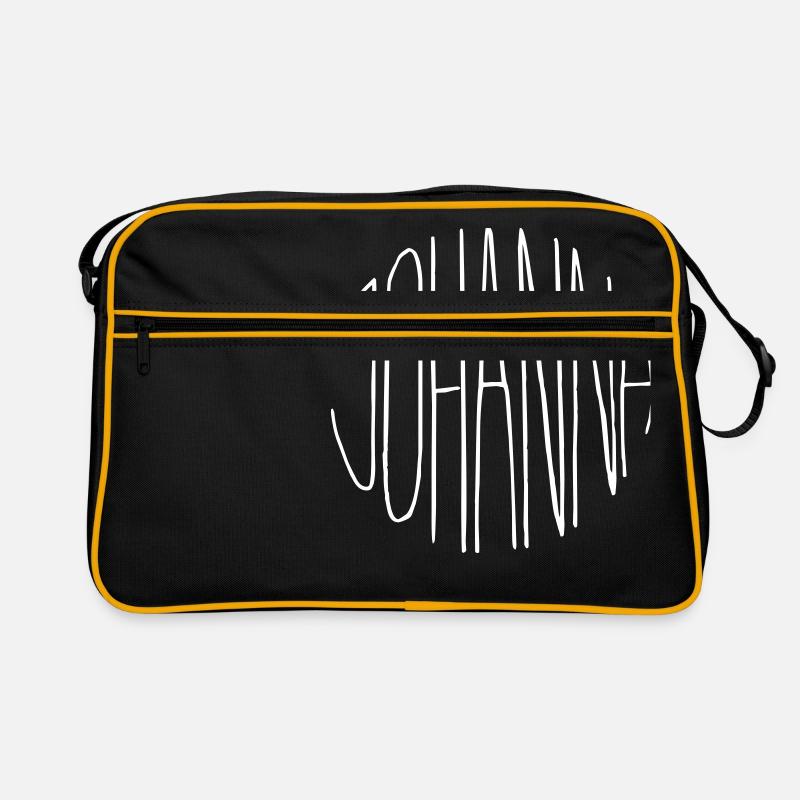 Johanna Geschenk - Retro Tasche - Schwarz/Gold
