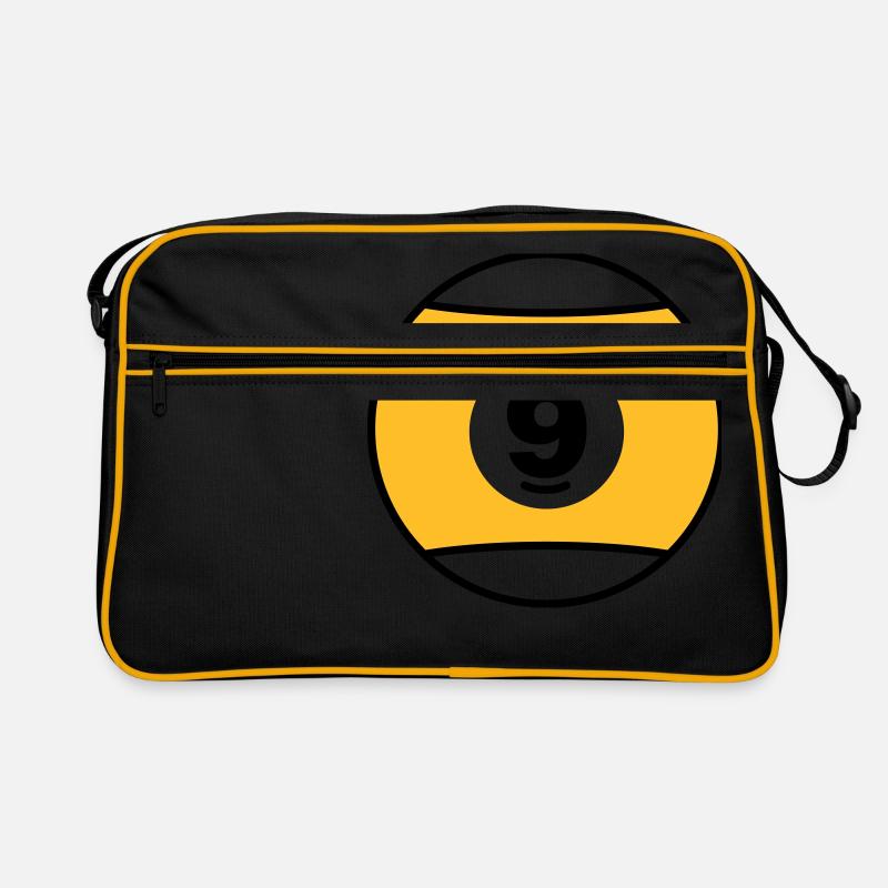 Billardkugel No 9 - gelb - V2 Retro Tasche