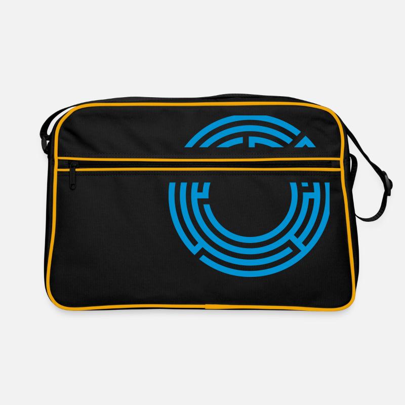 Labyrinth - Retro Tasche - Schwarz/Gold