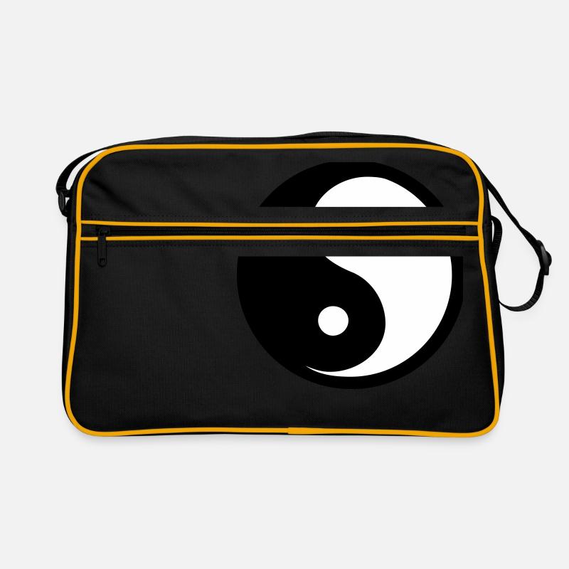 Ying Yang - Retro Tasche - Schwarz/Gold
