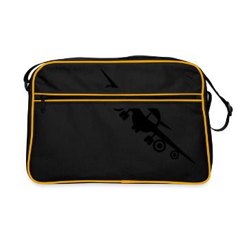 Avion - Fly - Sac Retro - noir/or - Devant