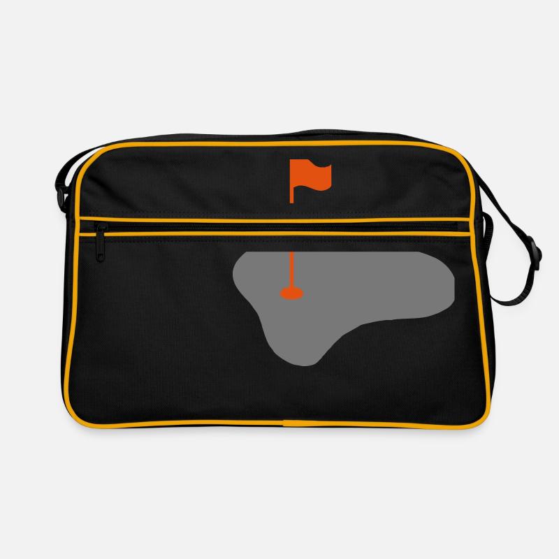 Golf - Retro Tasche - Schwarz/Gold