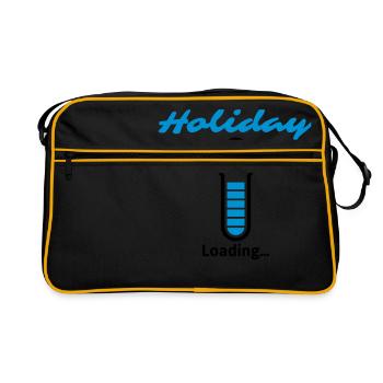 Holiday Loading... - Retro Tasche - Schwarz/Gold - Vorne