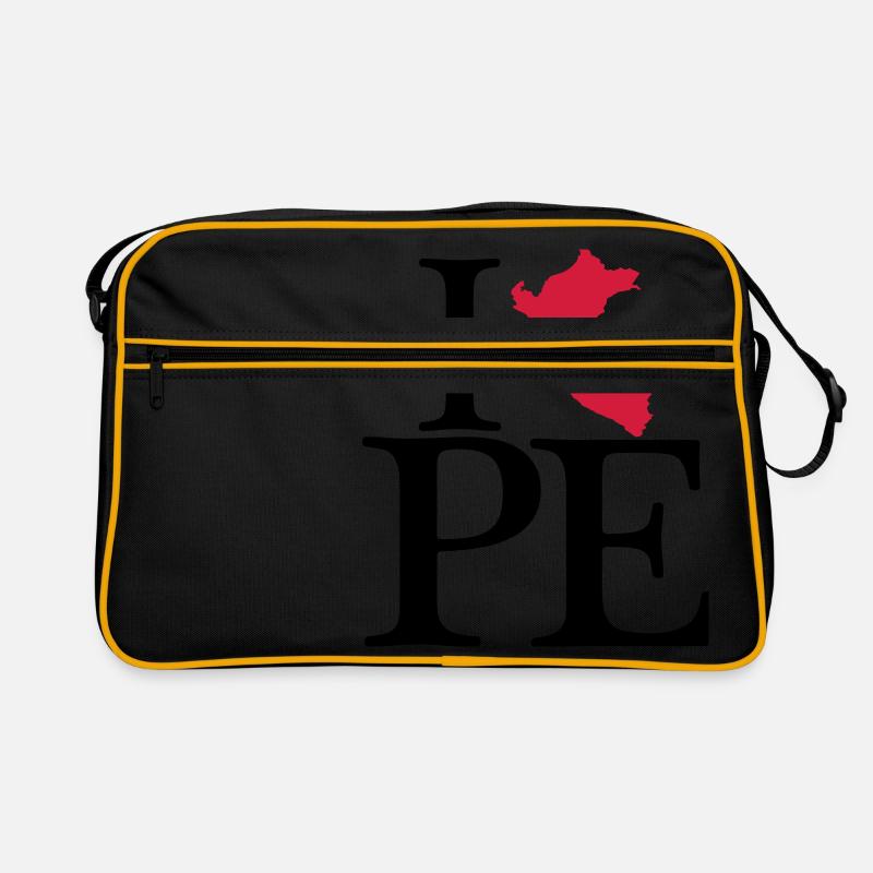 J'adore PE - J'aime le Pérou Sac Retro