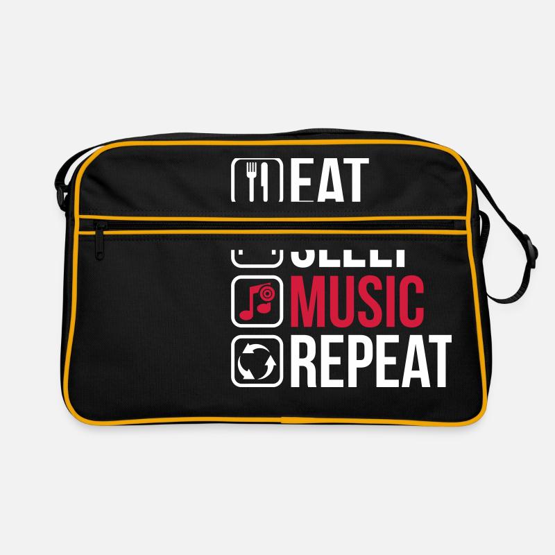 Eat Sleep Musique Répéter Sac Retro