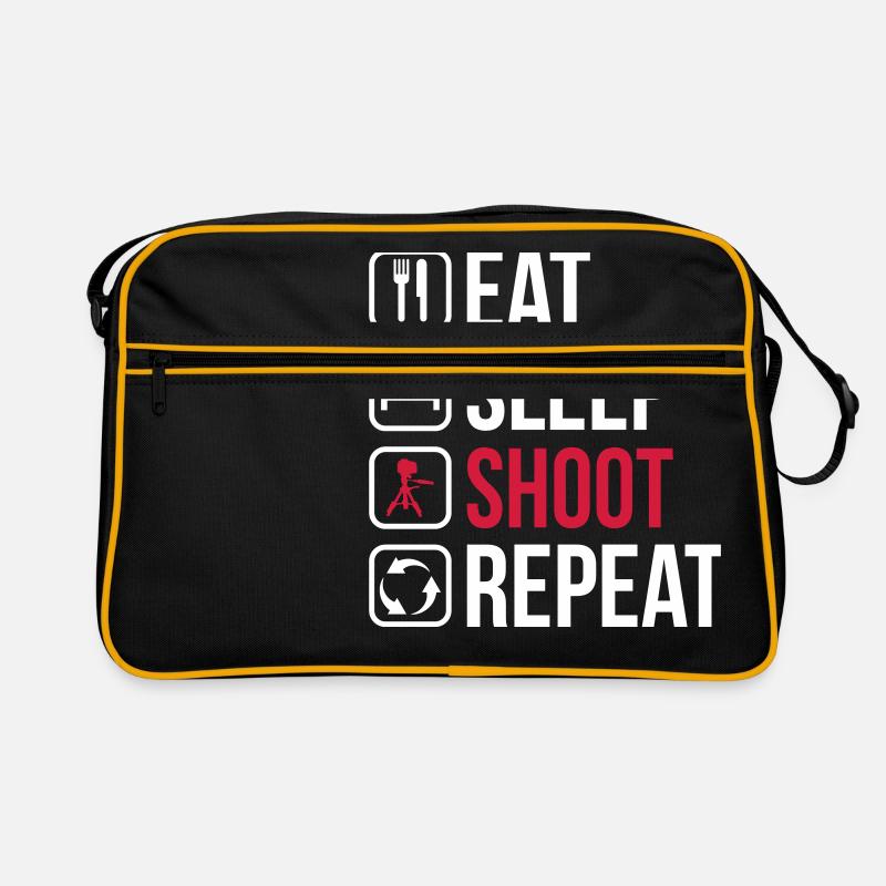 Eat Sleep Shoot Repeat Retro Bag