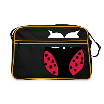 Coccinelle brute - Sac Retro - noir/or - Devant
