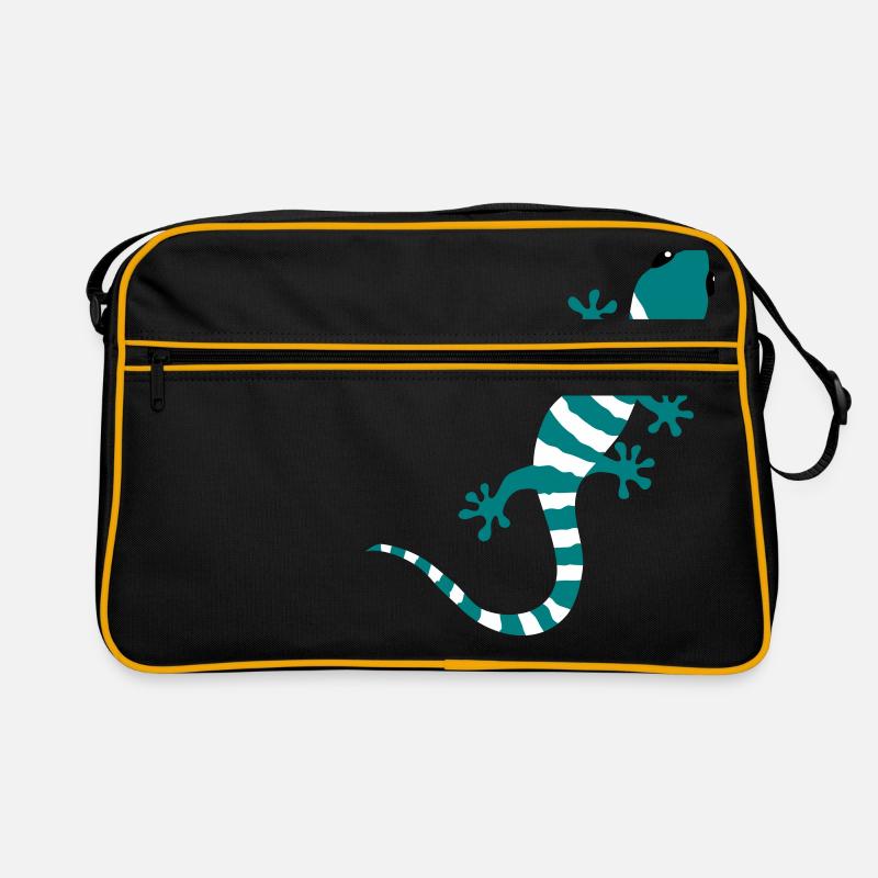 Gecko Salamander Lizard Reptile cadeau d'escalade Sac Retro