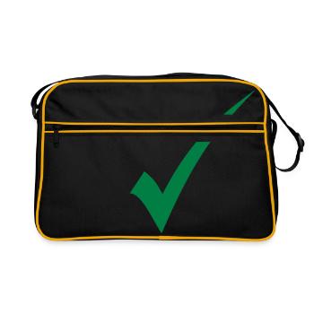Vérification du crochet vert - Sac Retro - noir/or - Devant