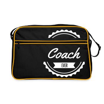 best coach entraineur entraineuse chef leader - Sac Retro - noir/or - Devant