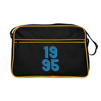 1995 Année de naissance | Couleurs changeantes - Sac Retro - noir/or - Devant
