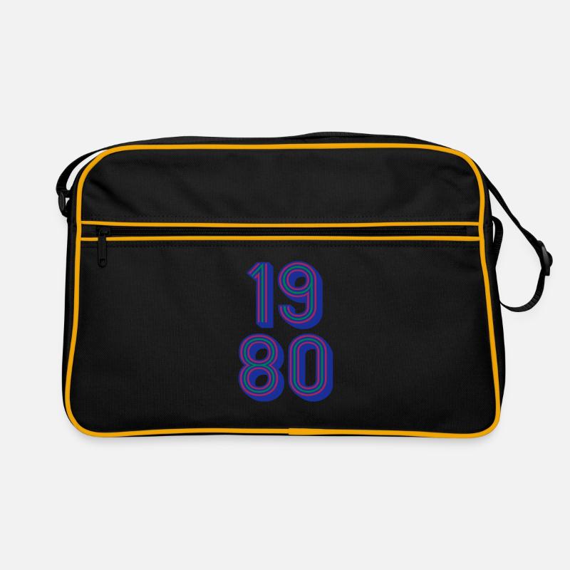 1980 Geburtsjahr | Farben änderbar Retro Tasche