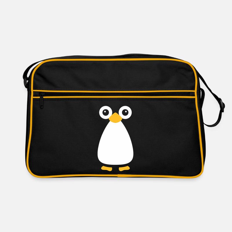 Vecteur mignon pingouin Sac Retro