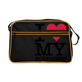 I Love My Boyfriend! - Sac Retro - noir/or - Devant