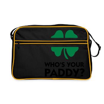 Qui est votre paddy? - Sac Retro - noir/or - Devant
