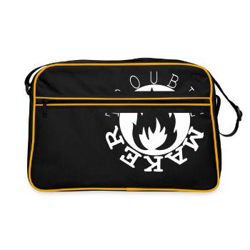 trouble maker - Retro Tasche - Schwarz/Gold - Vorne