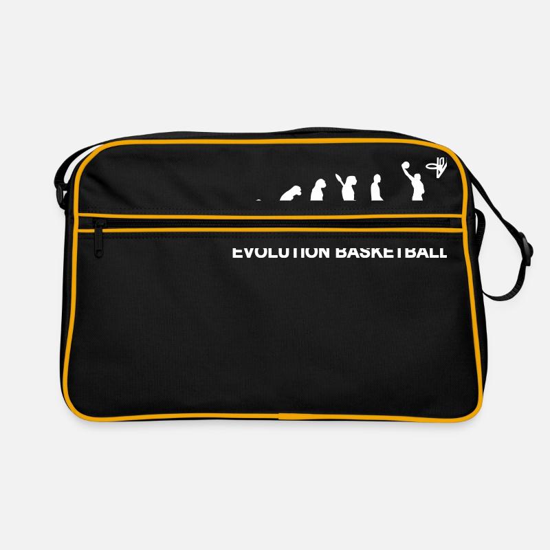 Evolution Basketball - Retro Tasche - Schwarz/Gold