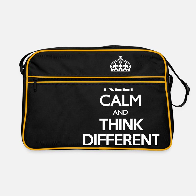Keep Calm and Think Different Retro Tasche