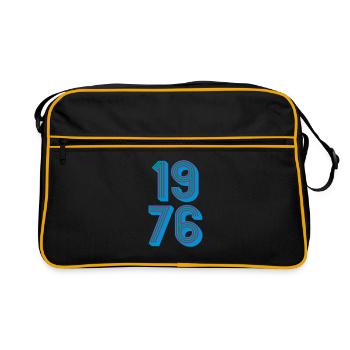 1976 Année de naissance | Couleurs changeantes - Sac Retro - noir/or - Devant