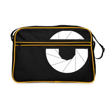 shutter - Retro Tasche - Schwarz/Gold - Vorne