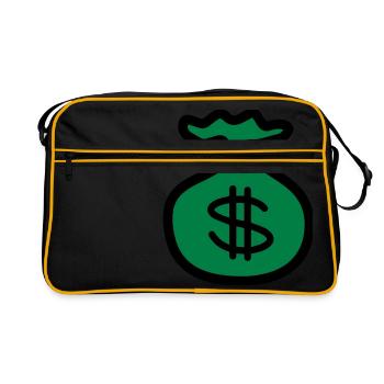 Dollar Money Bank - Retro Bag - black/gold - Front