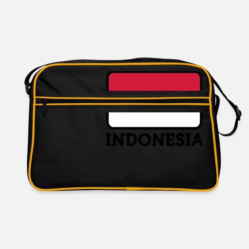 Drapeau national de l Indonésie Sac Retro