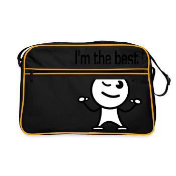 i'm the best - Sac Retro - noir/or - Devant